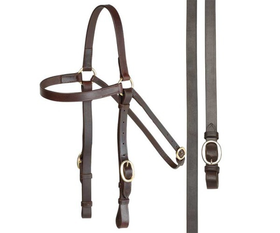 Aintree Plain Barcoo Bridle with Reins image 0